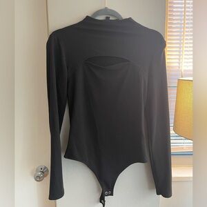 Express Black Keyhole Boydsuit